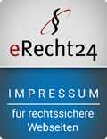 Siegel eRecht24 Impressum für rechtssichere Webseiten